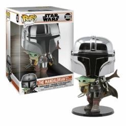 The Mandalorian Holding The Child Funko Pop Super Sized 25 Cm - 380