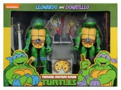 Leonardo E Donatello Teenage Mutant Ninja Turtles Action Figure 2-Pack 18 Cm NECA 54102