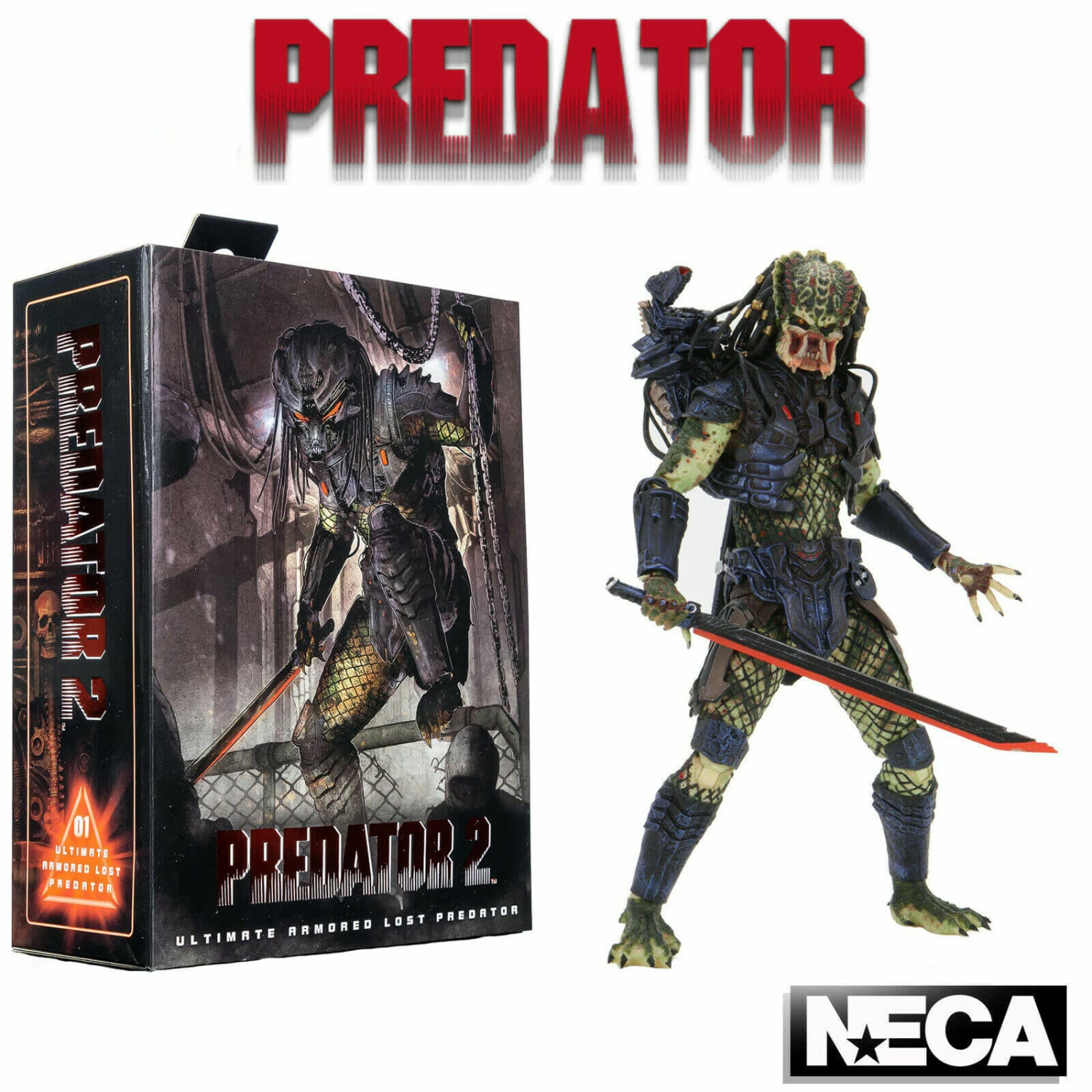 Armored Lost Predator Alien Ultimate Action Figure Predator 2 20 Cm NECA 51585 3 Armored Lost Predator Alien Ultimate Action Figure Predator 2 20 Cm NECA 51585