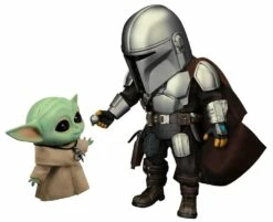 BEAST KINGDOM Star Wars The Mandalorian Egg Attack Action Action Figures The Mandalorian & The Child 7 - 17 Cm