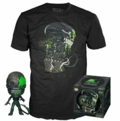 FUNKO Alien POP! & Tee Box 40th Xenomorph T-Shirt Box ADULT SIZE M