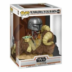 FUNKO The Mandalorian On Wantha With Child In Bag Star Wars The Mandalorian POP! Deluxe Vinyl Figure 9 Cm - 416