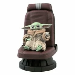 Star Wars The Mandalorian Premier Collection 1/2 The Child In Chair 30 Cm