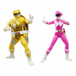 Morphed April O´Neil & Michelangelo Power Rangers X TMNT Lightning Collection Action Figures 2022