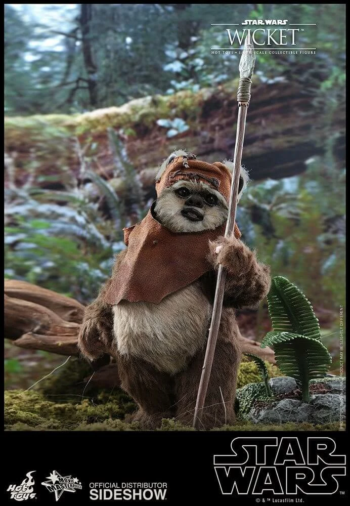 Hot Toys Wicket Star Wars Episode VI Movie Masterpiece Action Figure 1/6 15 Cm 9 Hot Toys Wicket Star Wars Episode VI Movie Masterpiece Action Figure 1/6 15 Cm - immagine 7