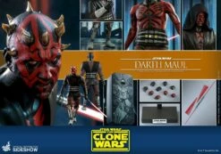 Hot Toys Darth Maul Star Wars The Clone Wars Action Figure 1/6 29 Cm -Sconto Modello Giocattolo in Italia x hot907130 v