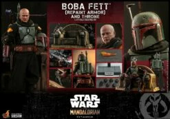 Hot Toys Boba Fett (Repaint Armor) And Throne Star Wars The Mandalorian Action Figure 1/6 30 Cm -Sconto Modello Giocattolo in Italia x hot908858 t
