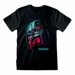 Star Wars The Mandalorian T-Shirt Helmet Reflection - TAGLIA S ADULTI - ADULTS