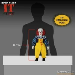 Stephen Kings It 1990 MDS Roto Plush Doll Pennywise 46 Cm -Sconto Modello Giocattolo in Italia x mez43061 h