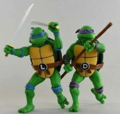 Leonardo E Donatello Teenage Mutant Ninja Turtles Action Figure 2-Pack 18 Cm NECA 54102 -Sconto Modello Giocattolo in Italia x neca54102 1