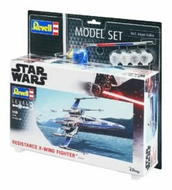 Revell Resistance X-Wing Fighter Caccia Model Kit Star Wars 1/50 25 Cm Set Deluxe Con Colori