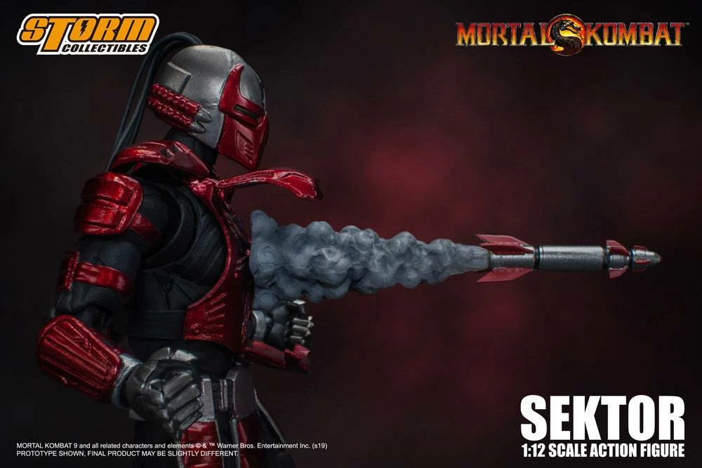 Mortal Kombat Action Figure 1/12 Sektor 18 Cm Beast Kingdom 10 Mortal Kombat Action Figure 1/12 Sektor 18 Cm Beast Kingdom - immagine 8