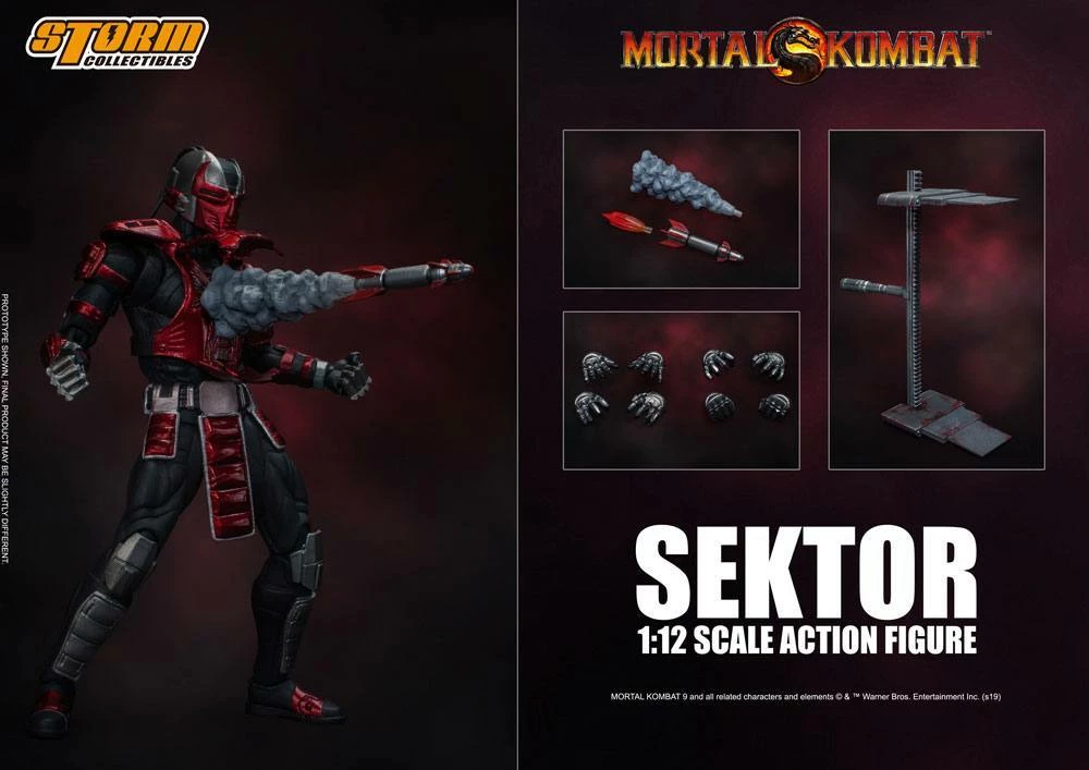 Mortal Kombat Action Figure 1/12 Sektor 18 Cm Beast Kingdom 3 Mortal Kombat Action Figure 1/12 Sektor 18 Cm Beast Kingdom