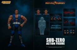 Sub-Zero (Unmasked) Mortal Kombat Action Figure 1/12 16 Cm