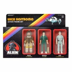 SUPER7 Alien ReAction Action Figure 3-Pack Pack A 10 Cm - END FEBRUARY 2021