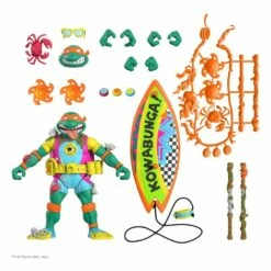Sewer Surfer Mike Teenage Mutant Ninja Turtles Ultimates Action Figure 18 Cm - SEPTEMBER 2022