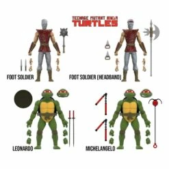 The Loyal Subjects Mirage Comics Foot Soldiers & Turtles Exclusive Teenage Mutant Ninja Turtles BST AXN Action Figure 4-Pack 13 Cm -Sconto Modello Giocattolo in Italia x tlsbatmntmrg4pk01 a